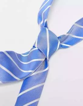 Темно-синий галстук в полоску French Connection