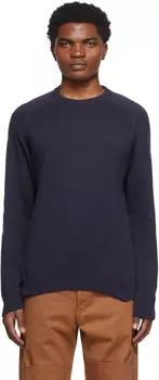 Темно-синий хлопковый свитер Noah