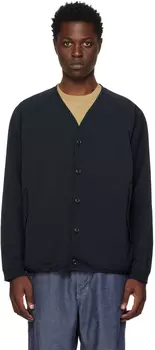 Темно-синий кардиган реглан Nanamica