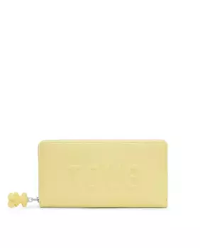 Темно-синий кошелек Tous среднего размера из коллекции Tous Brenda, желтый
