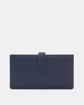 Темно-синий кожаный кошелек с клапаном L из коллекции Tous Miranda, тёмно-синий
