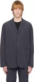 Темно-синий мятый блейзер LE17SEPTEMBRE