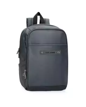 Темно-синий мужской компьютерный рюкзак с двумя отделениями Hatfield Pepe Jeans, синий