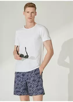 Темно-синий мужской купальник-шорты Fabrika