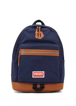 Темно-синий мужской рюкзак с логотипом Kenzo