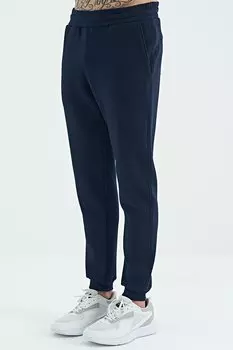 Темно-синий мужской спортивный костюм на шнуровке сзади со скрытыми карманами и детальной приподнятой нижней частью спортивного костюма AIR JONES