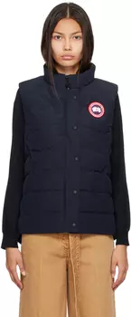 Темно-синий пуховый жилет для фристайла Canada Goose