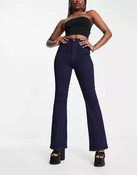 Темно-синий расклешенный комбинезон ASOS DESIGN Power.
