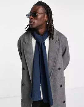 Темно-синий шарф стандарт ASOS DESIGN