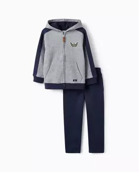Темно-синий спортивный костюм для мальчика с начесом внутри Zippy, темно-синий