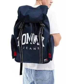 Темно-синий спортивный рюкзак с клапаном Tommy Jeans