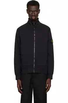 Темно-синий свитер из органического хлопка Stone Island