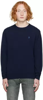 Темно-синий свитер с круглым вырезом Polo Ralph Lauren