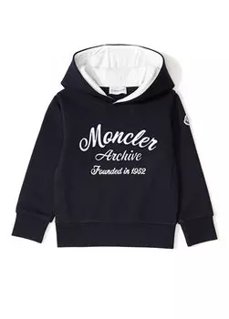 Темно-синий свитшот для мальчика с логотипом Moncler