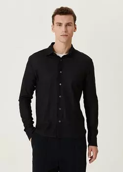 Темно-синий свитшот с воротником-поло Zegna