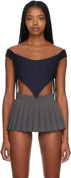 Темно-синий топ Bella BONBOM