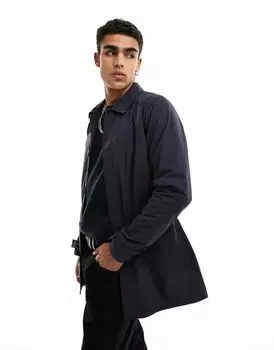 Темно-синий тренч French Connection