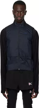 Темно-синий утепленный жилет District Vision