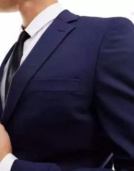 Темно-синий узкий пиджак Selected Homme