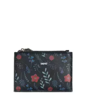 Темно-синий женский кожаный кошелек Lucerna с защитой от радиочастотных меток SKPAT, темно-синий