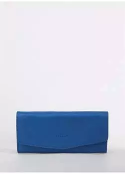 Темно-синий женский кожаный кошелек размером 185x9x3 см Frk 510 Flt Fabrika, темно-синий