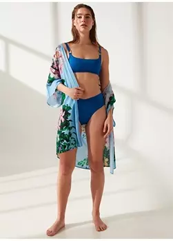 Темно-синий женский топ бикини Fabrika