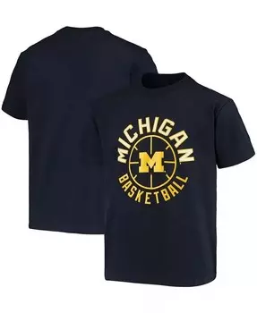 Темно-синяя баскетбольная футболка Big Boys and Girls Michigan Wolverines Champion, синий