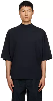 Темно-синяя базовая футболка Jil Sander