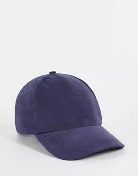 Темно-синяя бейсболка из мягкого нейлона ASOS DESIGN - NAVY