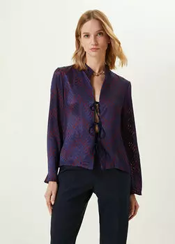 Темно-синяя блузка Network