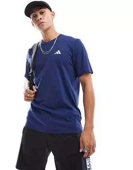 Темно-синяя футболка adidas Training Essentials Feelready