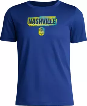 Темно-синяя футболка Adidas Youth Nashville SC 2024 Local Pop