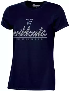 Темно-синяя футболка Champion для женщин Villanova Wildcats