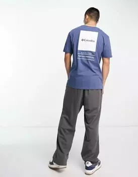 Темно-синяя футболка Columbia Barton Springs, эксклюзивно для ASOS