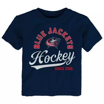 Темно-синяя футболка Columbus Blue Jackets для малышей Take the Lead Outerstuff