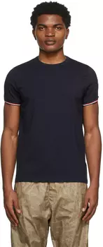 Темно-синяя футболка Maglia Moncler