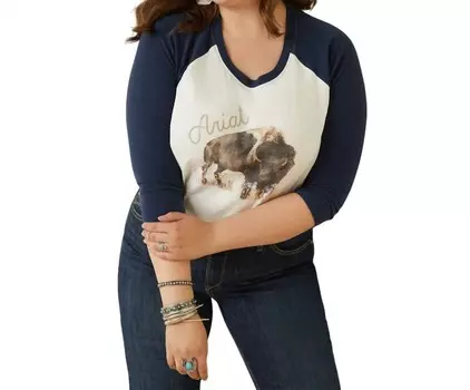 Темно-синяя футболка Painted Dreams Ariat, темно-синий