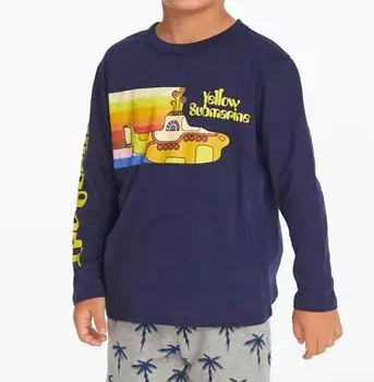 Темно-синяя футболка с длинными рукавами Submarine для мальчиков Chaser, темно-синий
