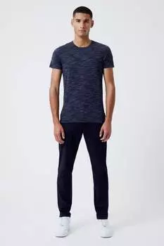 Темно-синяя футболка с принтом French Connection, синий