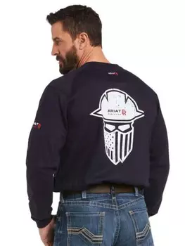 Темно-синяя футболка с рисунком Air Full Cover Ariat, темно-синий