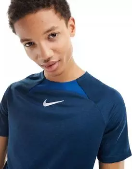 Темно-синяя футболка со вставками Nike Academy Dri-Fit