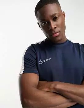 Темно-синяя футболка со вставками Nike Football Academy Dri-FIT