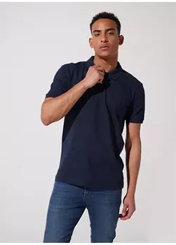 Темно-синяя футболка стандартного кроя с воротником-поло нормального кроя Riders By Lee