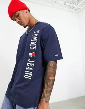 Темно-синяя футболка Tommy Jeans