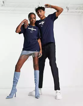 Темно-синяя футболка унисекс с графическим рисунком Nike Football England