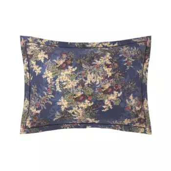 Темно-синяя хлопковая атласная наволочка Payge Ralph Lauren Home, военно-морской