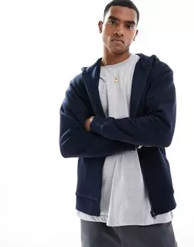 Темно-синяя худи на молнии Jack & Jones