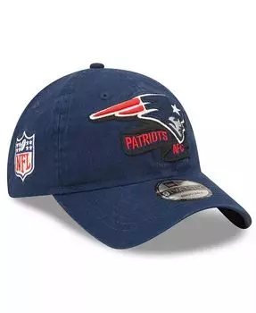 Темно-синяя кепка Big Boys New England Patriots 2022 с регулируемой боковой линией 9TWENTY New Era, синий