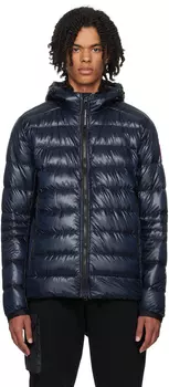 Темно-синяя куртка-пуховик Canada Goose Crofton