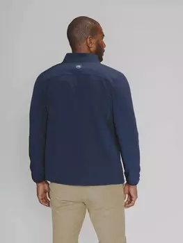 Темно-синяя куртка Soft Shell на молнии во всю длину The Normal Brand, темно-синий